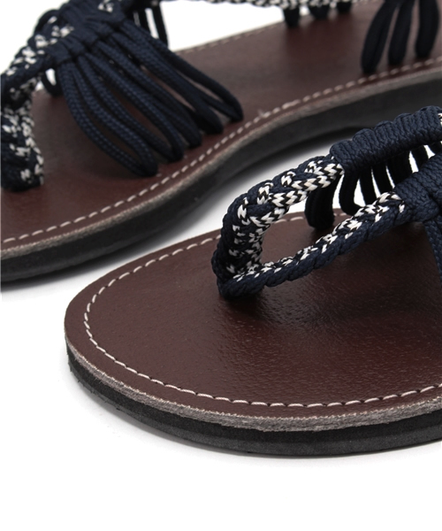 チャイハネ（チャイハネ）の「【チャイハネ】ストリングクロスサンダル（サンダル・レディース・ホワイト/ターコイズブルー/ネイビー・FREE）」の17枚目の写真