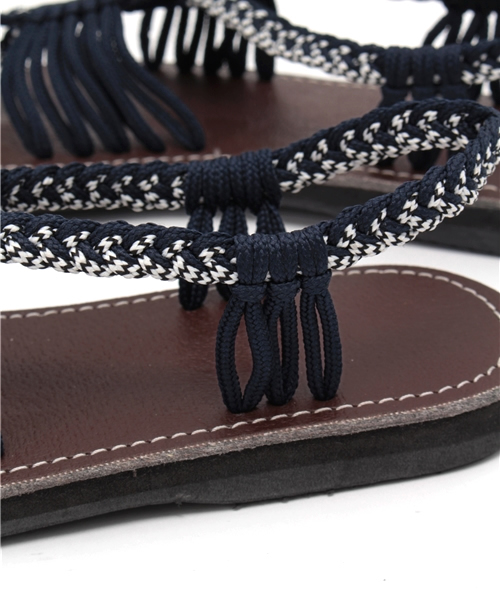 チャイハネ（チャイハネ）の「【チャイハネ】ストリングクロスサンダル（サンダル・レディース・ホワイト/ターコイズブルー/ネイビー・FREE）」の15枚目の写真