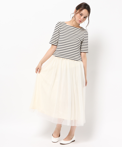 Franchelippee フランシュリッペ の チュールロングワンピース ワンピース Wear