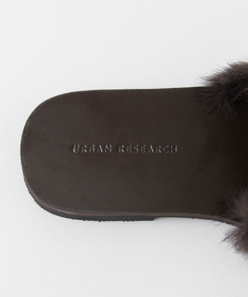 URBAN RESEARCH（アーバンリサーチ）の「UR FUR  SLIPPER（サンダル・レディース・ブラウン/ブラック/ベージュ/グリーン・37/38/36）」の6枚目の写真