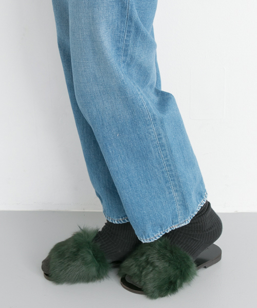 URBAN RESEARCH（アーバンリサーチ）の「UR FUR  SLIPPER（サンダル・レディース・ブラウン/ブラック/ベージュ/グリーン・37/38/36）」の10枚目の写真