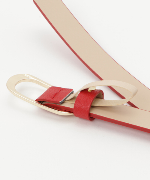 VIS（ビス）の「アジャストフリーベルト２０ｍｍ（ベルト・レディース・レッド/ブラック/ベージュ/グリーン系その他・F）」の6枚目の写真