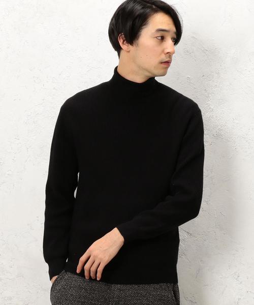green label relaxing(グリーンレーベルリラクシング)の「KC CO/CASH AZE タートルネックニット 12G◆(ニット/セーター・メンズ・ホワイト/ブラック・MEDIUM/LARGE/SMALL/X-LARGE)」の2枚目の写真