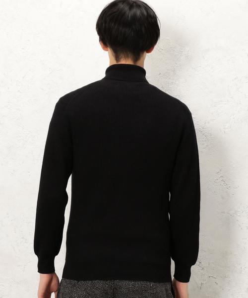 green label relaxing(グリーンレーベルリラクシング)の「KC CO/CASH AZE タートルネックニット 12G◆(ニット/セーター・メンズ・ホワイト/ブラック・MEDIUM/LARGE/SMALL/X-LARGE)」の8枚目の写真