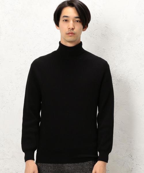 green label relaxing(グリーンレーベルリラクシング)の「KC CO/CASH AZE タートルネックニット 12G◆(ニット/セーター・メンズ・ホワイト/ブラック・MEDIUM/LARGE/SMALL/X-LARGE)」の9枚目の写真
