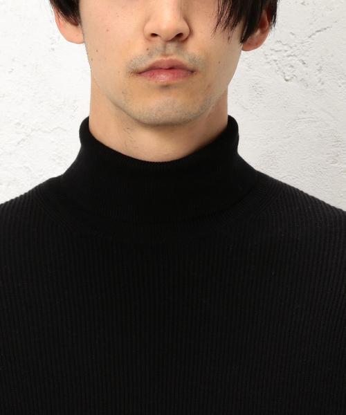 green label relaxing(グリーンレーベルリラクシング)の「KC CO/CASH AZE タートルネックニット 12G◆(ニット/セーター・メンズ・ホワイト/ブラック・MEDIUM/LARGE/SMALL/X-LARGE)」の3枚目の写真