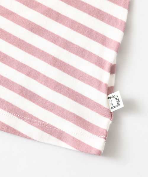 URBAN RESEARCH DOORS（アーバンリサーチドアーズ）の「DOORS オーガニックボーダー7分袖OP（ワンピース・キッズ・ブルー/ライトグレー/ピンク/ブラック/イエロー・90/105/120/135）」の12枚目の写真