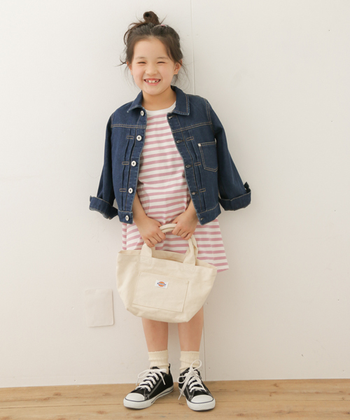 URBAN RESEARCH DOORS（アーバンリサーチドアーズ）の「DOORS オーガニックボーダー7分袖OP（ワンピース・キッズ・ブルー/ライトグレー/ピンク/ブラック/イエロー・90/105/120/135）」の21枚目の写真