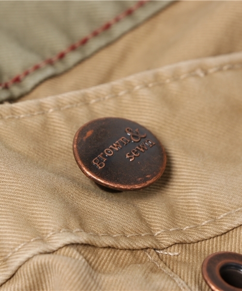 GROWN&SEWN（グロウンアンドソーン）の「GROWN&SEWN: フィールド ファティーグ パンツ（カーゴパンツ・メンズ・カーキ・31/30/32/34）」の10枚目の写真
