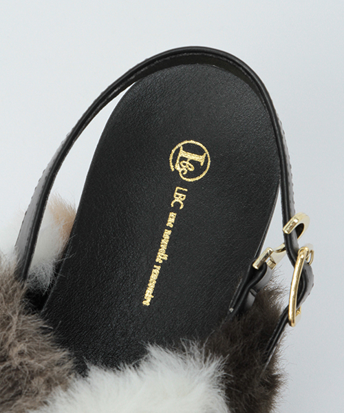 LBC(エルビーシー)の「フットベットボアサンダル(サンダル・レディース・ブラック/マルチ・MEDIUM/LARGE)」の4枚目の写真