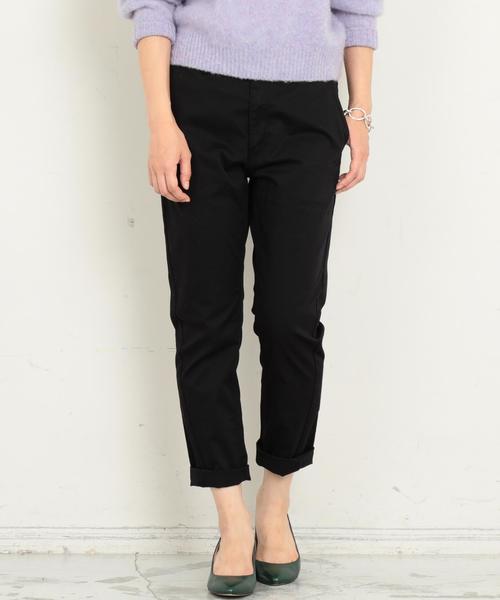 BEAUTY&YOUTH UNITED ARROWS（ビューティーアンドユースユナイテッドアローズ）の「【WEB限定】by ※∴チノテーパードパンツ ◆（チノパンツ・レディース・ネイビー/ダークグリーン/ベージュ/ブラック・LARGE/MEDIUM/SMALL）」の2枚目の写真
