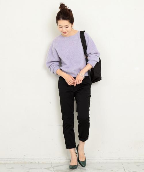 BEAUTY&YOUTH UNITED ARROWS（ビューティーアンドユースユナイテッドアローズ）の「【WEB限定】by ※∴チノテーパードパンツ ◆（チノパンツ・レディース・ネイビー/ダークグリーン/ベージュ/ブラック・LARGE/MEDIUM/SMALL）」の17枚目の写真