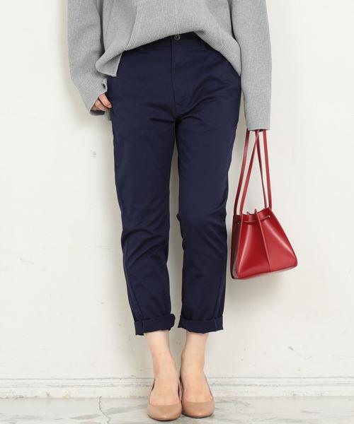 BEAUTY&YOUTH UNITED ARROWS（ビューティーアンドユースユナイテッドアローズ）の「【WEB限定】by ※∴チノテーパードパンツ ◆（チノパンツ・レディース・ネイビー/ダークグリーン/ベージュ/ブラック・LARGE/MEDIUM/SMALL）」の14枚目の写真