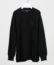 wjk black | 【wjk black】≪STUDIOUS限定≫ミドルゲージワッフルクルーネックニット(ニット/セーター)