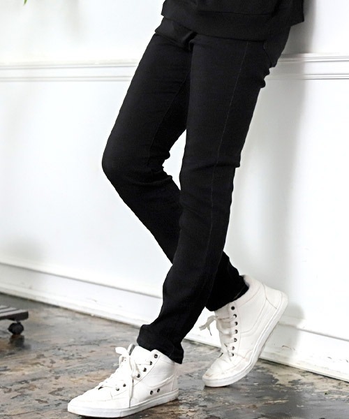 LUXSTYLE（ラグスタイル）の「スーパーストレッチスキニーデニムパンツ（デニムパンツ・メンズ・ホワイト/ライトブルー/ブラック/ネイビー/インディゴブルー/ブルー/ダークグレー/ブラック系その他/ダークブルー/ブルー系その他/サックスブルー/ブルー系その他2・L/M/S/XL/XXL）」の3枚目の写真