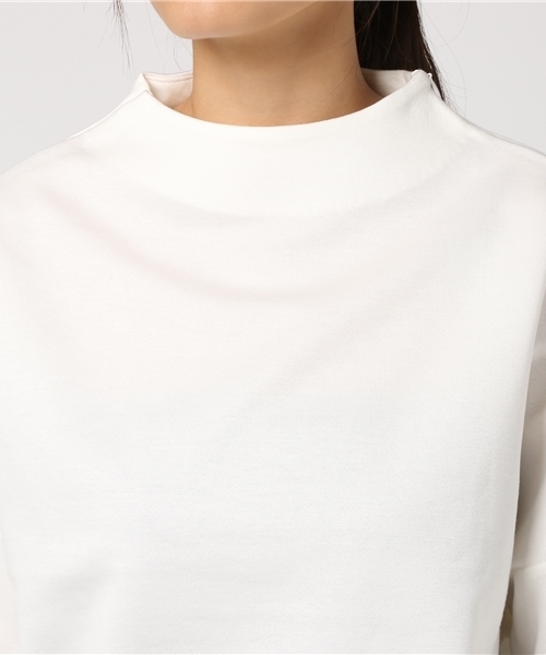 PAPILLONNER（パピヨネ）の「コットンダンボールカットソー（Tシャツ/カットソー・レディース・グレー/オフホワイト・FREE）」の3枚目の写真