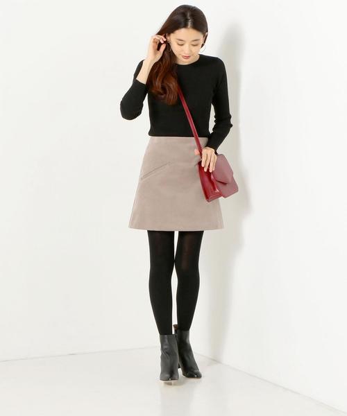 Jewel Changes(ジュエルチェンジズ)の「<新色追加>★JC C/Pu ベルベティーン ミニスカート(スカート・レディース・ダークブラウン/グレー/ピンク・38/36/34)」の7枚目の写真