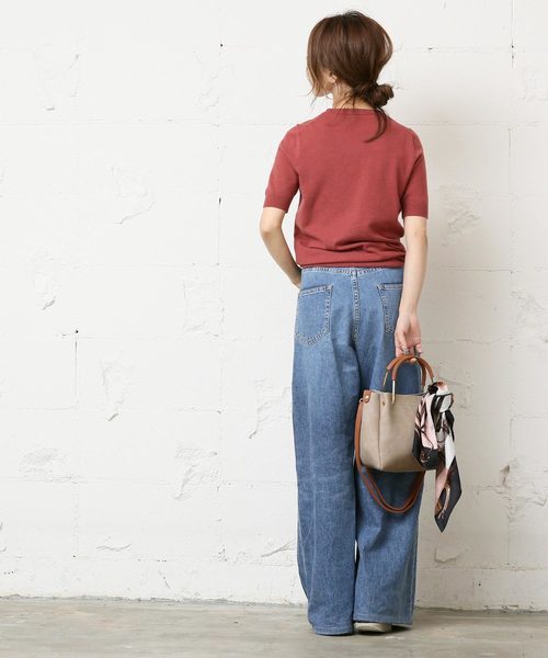 coca（coca）（コカ）の「ゴールドハンドルコンパクトスクエアバッグ（ハンドバッグ・レディース・ブラック/ベージュ・ONE SIZE）」の15枚目の写真