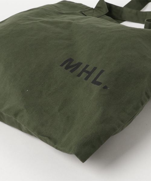 MHL.（エムエイチエル）の「LIGHT COTTON DRILL（トートバッグ・レディース・ブラック/カーキ/ナチュラル・FREE）」の5枚目の写真