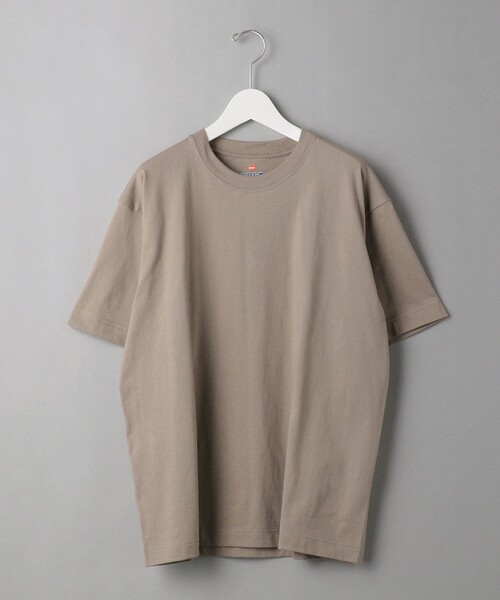 HANES（ヘインズ）の「【別注】 ＜Hanes（ヘインズ）＞ BEEFY-T/ビーフィー Tシャツ ◇ ：（Tシャツ/カットソー・メンズ・ホワイト/ブラック/グレー/ライム/コバルトブルー/ライラック/オリーブ/ライトピンク/ネイビー/パープル/その他1/ベージュ/ロイヤルブルー/ワインレッド・LARGE/X-LARGE/MEDIUM/SMALL）」の4枚目の写真