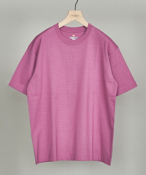 HANES（ヘインズ）の「【別注】 ＜Hanes（ヘインズ）＞ BEEFY-T/ビーフィー Tシャツ ◇ ：（Tシャツ/カットソー・メンズ・ホワイト/ブラック/グレー/ライム/コバルトブルー/ライラック/オリーブ/ライトピンク/ネイビー/パープル/その他1/ベージュ/ロイヤルブルー/ワインレッド・LARGE/X-LARGE/MEDIUM/SMALL）」の10枚目の写真