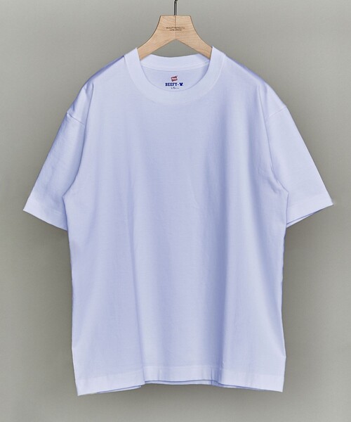 HANES（ヘインズ）の「【別注】 ＜Hanes（ヘインズ）＞ BEEFY-T/ビーフィー Tシャツ ◇ ：（Tシャツ/カットソー・メンズ・ホワイト/ブラック/グレー/ライム/コバルトブルー/ライラック/オリーブ/ライトピンク/ネイビー/パープル/その他1/ベージュ/ロイヤルブルー/ワインレッド・LARGE/X-LARGE/MEDIUM/SMALL）」の11枚目の写真