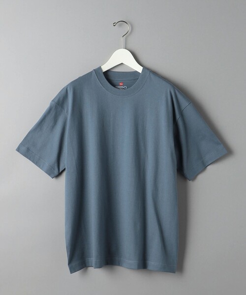 HANES（ヘインズ）の「【別注】 ＜Hanes（ヘインズ）＞ BEEFY-T/ビーフィー Tシャツ ◇ ：（Tシャツ/カットソー・メンズ・ホワイト/ブラック/グレー/ライム/コバルトブルー/ライラック/オリーブ/ライトピンク/ネイビー/パープル/その他1/ベージュ/ロイヤルブルー/ワインレッド・LARGE/X-LARGE/MEDIUM/SMALL）」の9枚目の写真