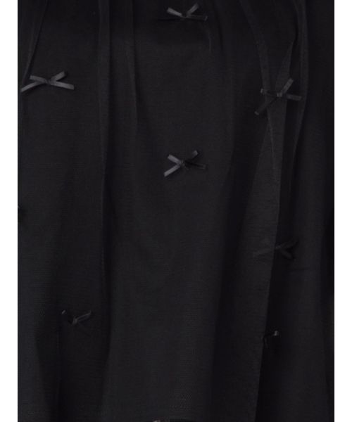 merry jenny（メリージェニー）の「チュールリボンTシャツ（Tシャツ/カットソー・レディース・オフホワイト/ブラック・FREE）」の11枚目の写真