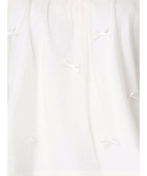 merry jenny（メリージェニー）の「チュールリボンTシャツ（Tシャツ/カットソー・レディース・オフホワイト/ブラック・FREE）」の12枚目の写真