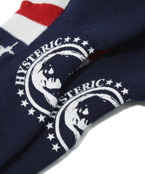 HYSTERIC GLAMOUR（ヒステリックグラマー）の「STAR AND STRIPES アンクルソックス（ソックス/靴下・メンズ・レッド/ネイビー/グレー・FREE）」の5枚目の写真