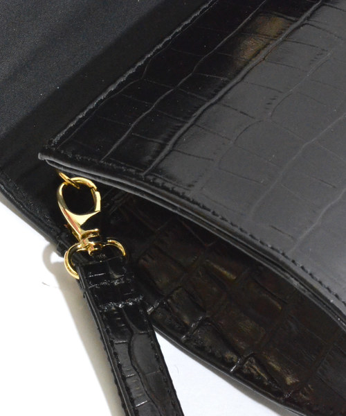 THE CODE（ザ コード）の「THE CODE BAGUETTE COCO PRINT COW LEATHER クロコ型押し切替クラッチ