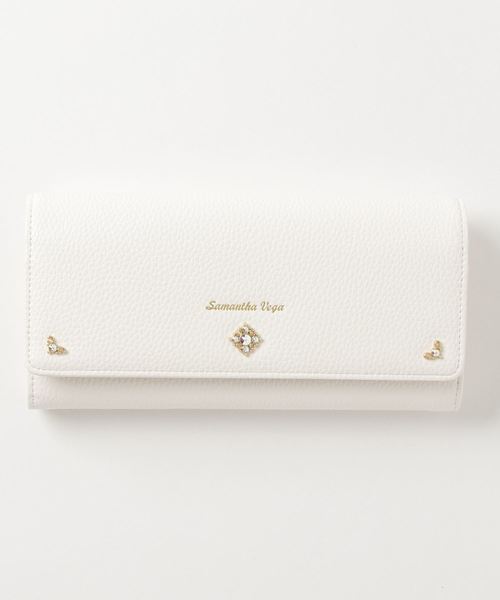 Samanthavega サマンサベガ の財布 シンプルビジューフラップ長財布 を購入できます Samanthavega 財布 財布 小物 シンプルビジューフラップ長財布 財布 Samanthavega サマンサベガ のファッション 売れ済超安い