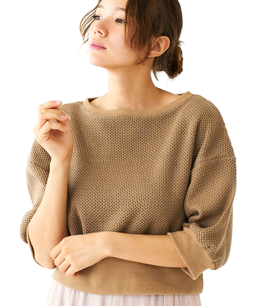 flower(フラワー)の「ラウンドコンパクトトップ(その他トップス・レディース・ブラウン/レッド/アイボリー・FREE)」の2枚目の写真