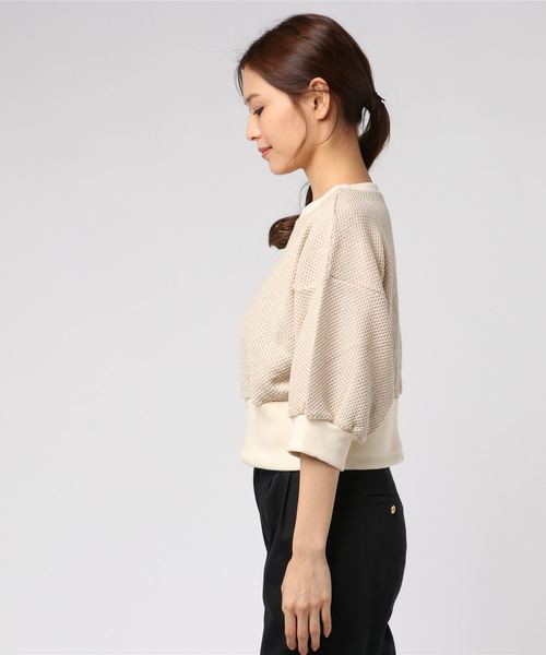 flower(フラワー)の「ラウンドコンパクトトップ(その他トップス・レディース・ブラウン/レッド/アイボリー・FREE)」の4枚目の写真