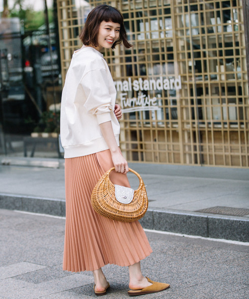 Munich（ミューニック）の「ポリエステルフランネルプリーツスカート