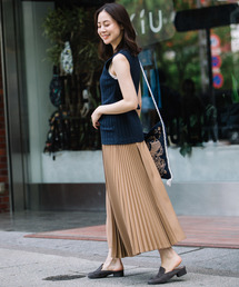 Munich | ポリエステルフランネルプリーツスカート(スカート)