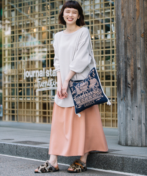 Munich（ミューニック）の「ポリエステルフランネルプリーツスカート（スカート・レディース・ブラック/ライトベージュ/グリーン/ピンク/ダークグレー/キャメル・S）」の16枚目の写真