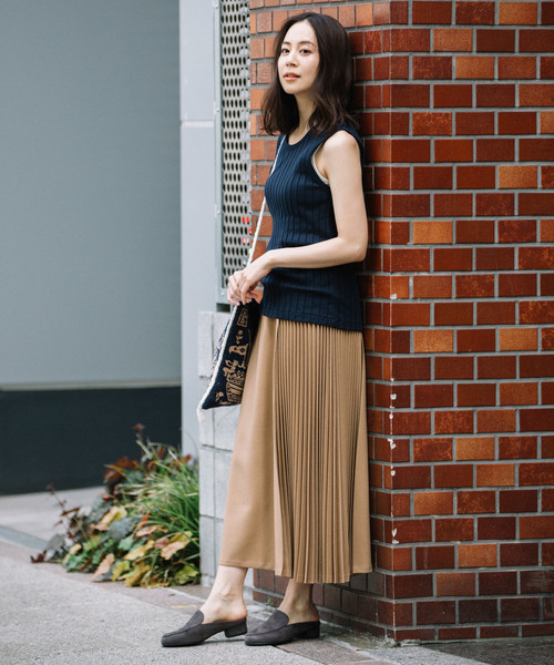 Munich（ミューニック）の「ポリエステルフランネルプリーツスカート