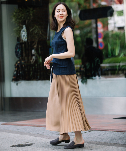 Munich（ミューニック）の「ポリエステルフランネルプリーツスカート