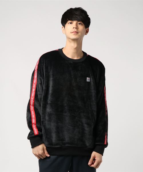 VISION STREET WEAR（ヴィジョンストリートウェア）の「WEB限定 VISION 袖ライインクルーネック（スウェット・メンズ・ブラック/オフホワイト/ブルー・M/L）」の7枚目の写真