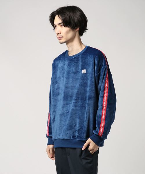 VISION STREET WEAR（ヴィジョンストリートウェア）の「WEB限定 VISION 袖ライインクルーネック（スウェット・メンズ・ブラック/オフホワイト/ブルー・M/L）」の8枚目の写真