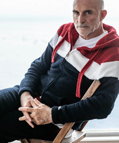 1piu1uguale3 RELAX(ウノピュウノウグァーレトレリラックス)の「1PIU1UGUALE3 RELAX(ウノピゥウノウグァーレトレ)カシミアタッチニットパーカ(パーカー・メンズ・ブラック/レッド/ブルー・SMALL/MEDIUM/LARGE/X-LARGE)」の6枚目の写真