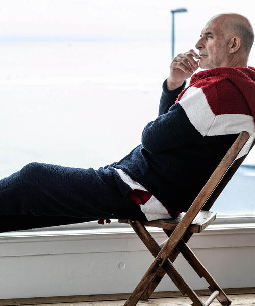 1piu1uguale3 RELAX(ウノピュウノウグァーレトレリラックス)の「1PIU1UGUALE3 RELAX(ウノピゥウノウグァーレトレ)カシミアタッチニットパーカ(パーカー・メンズ・ブラック/レッド/ブルー・SMALL/MEDIUM/LARGE/X-LARGE)」の7枚目の写真