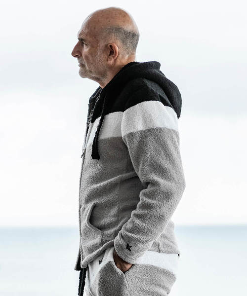 1piu1uguale3 RELAX(ウノピュウノウグァーレトレリラックス)の「1PIU1UGUALE3 RELAX(ウノピゥウノウグァーレトレ)カシミアタッチニットパーカ(パーカー・メンズ・ブラック/レッド/ブルー・SMALL/MEDIUM/LARGE/X-LARGE)」の9枚目の写真