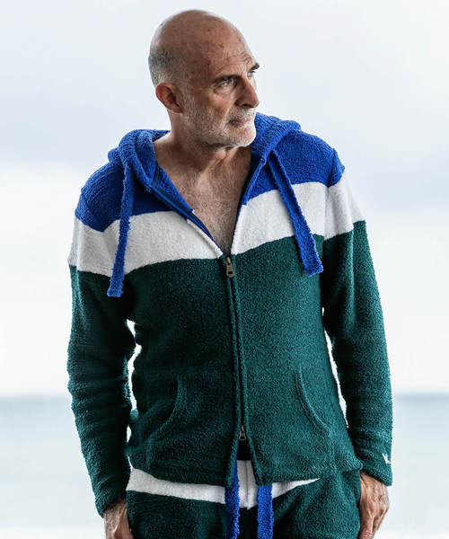 1piu1uguale3 RELAX(ウノピュウノウグァーレトレリラックス)の「1PIU1UGUALE3 RELAX(ウノピゥウノウグァーレトレ)カシミアタッチニットパーカ(パーカー・メンズ・ブラック/レッド/ブルー・SMALL/MEDIUM/LARGE/X-LARGE)」の13枚目の写真