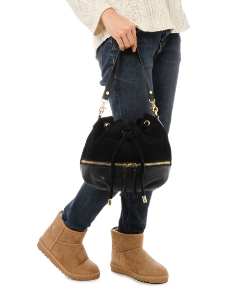 BEAUTY&YOUTH UNITED ARROWS(ビューティーアンドユースユナイテッドアローズ)の「BYSF BY×Hashibami 別注コンビドローストショルダーバッグ ◆(ショルダーバッグ・レディース・ブラック/ブラウン・フリー)」の10枚目の写真