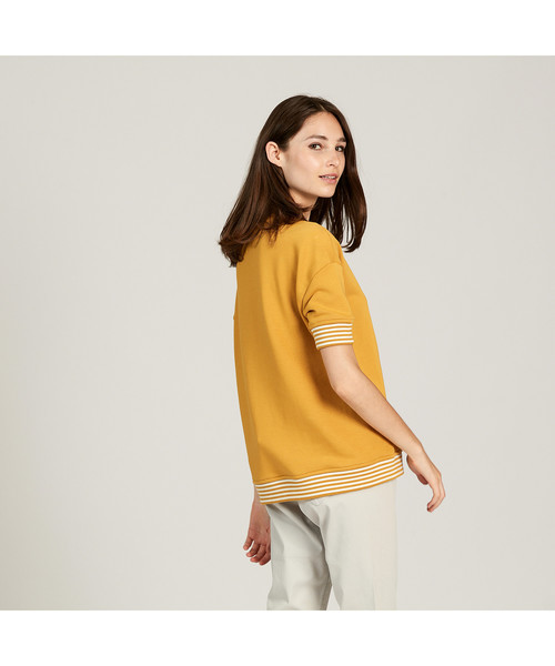AIGLE(エーグル)の「カーラスウェット(スウェット・レディース・マスタード/ダークネイビー・LARGE/MEDIUM/SMALL)」の5枚目の写真