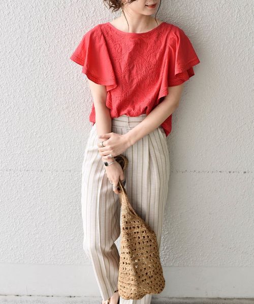 Khaju（カージュ）の「Khaju:ペイズリー2WAYブラウス（シャツ
