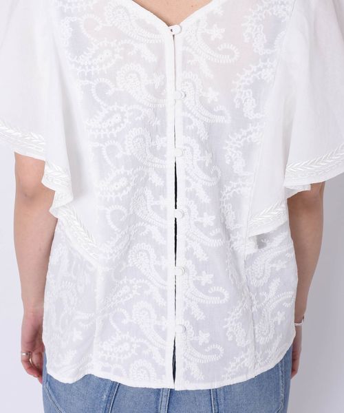 Khaju（カージュ）の「Khaju:ペイズリー2WAYブラウス（シャツ