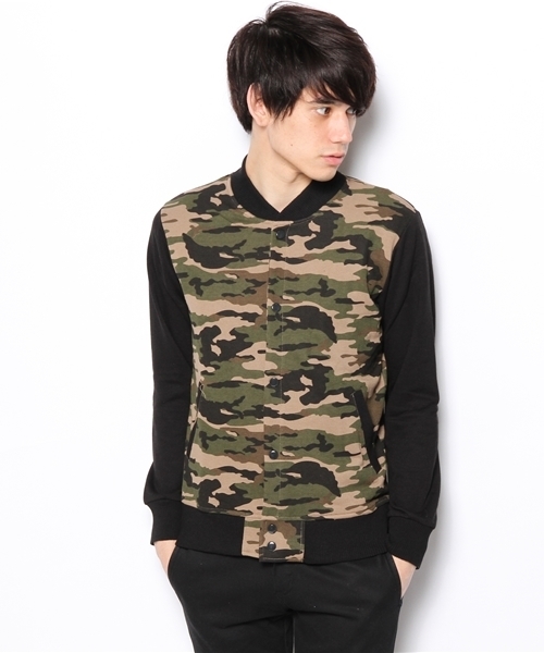 WEGO（ウィゴー）の「WEGO/総柄ポンチスタジャン（スタジャン・メンズ・その他1/その他2/その他3・MEDIUM/LARGE）」の3枚目の写真